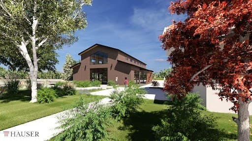 Concept rendering of the future event center